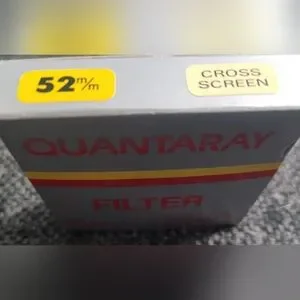 Quantaray 52mm Cross Screen Filter In Original Box - Immediate Shipping
