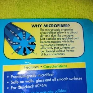 Quickie Microfiber Hardwood Floor Mop Refill - For Hardwood & Tile Green Clean