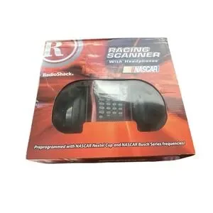 Radio Shack 20-516 NASCAR 200 Channel Racing Scanner & Headset Complete