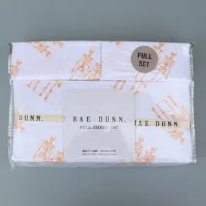 Rae Dunn Halloween Full Sheet Set Skeletons