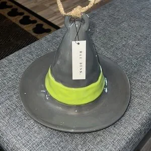 Rae Dunn Halloween Witch Hat Birdhouse Tonight We Fly