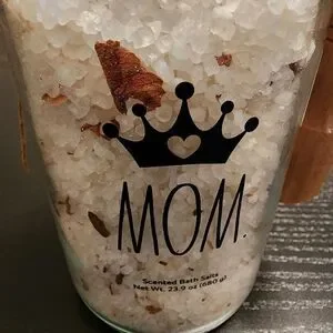 RAE DUNN "Mom" Wild Rose Scented Bath Salts