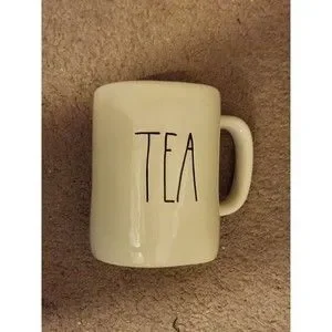 Rae Dunn TEA Mug Cup Large Letter White Artisan Collection by Magenta