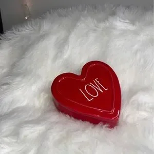 Rae Dunn Valentines Container LOVE Heart ❤️ Jewelry Box
