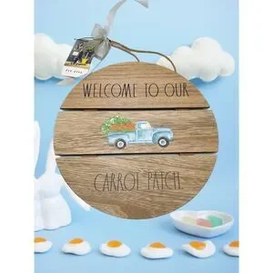 Rae Dunn Welcome To Our Carrot Patch Sign