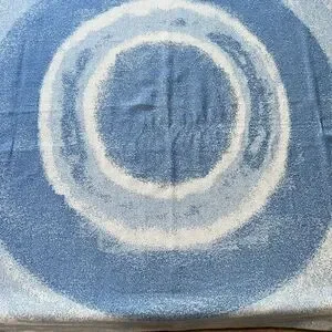 RAESHMI SILKSTORY Bamboo Blend Blue Throw Blanket-54”x 52”