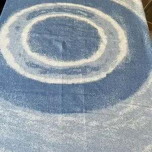RAESHMI SILKSTORY Bamboo Blend Blue Throw Blanket-54”x 52”