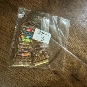 Rainbow Jasper 20mm Smartwatch Band For Wrist 5-6.5 Inches
