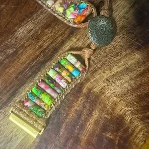 Rainbow Jasper 20mm Smartwatch Band For Wrist 5-6.5 Inches