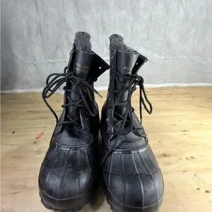 Rainfair Men’s Steel Shank Insulated Work Boots Black Size 8