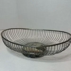 Raining Silver Plated Basket bowl