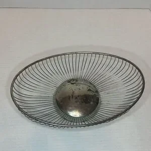 Raining silver plated basket bowl