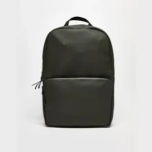 RAINS Waterproof Minimalist Functional 1284 Field Backpack In Hunter Green