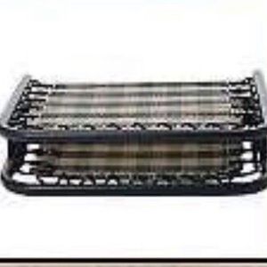 Raised Foldable PET DOG BED Breathable Cool GREEN BEIGE PLAID CHECK ANIMAL CAT