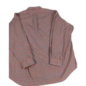 Ralph Lauren Blake Men's XXL Orange Blue Plaid Long Sleeve Button Down Shirt