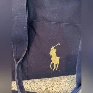 Ralph Lauren Fragrance Navy Duffle Bag