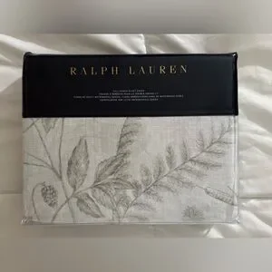 Ralph Lauren Genevieve Full/Queen Duvet Cover Grey NEW