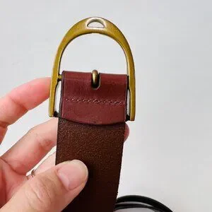 Ralph Lauren NWOT Men’s Leather Belt With Brass Buckle Size 36