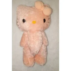 Rare 2004 Sanrio Hello Kitty Plush Peach Poseable 10 Inch
