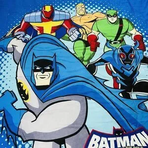 RARE Batman The Brave And The Bold Comforter TWIN 84 X 74 Quilt Bed Topper Heavy