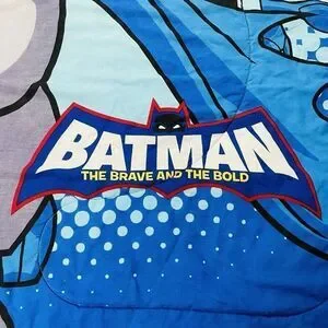 RARE Batman The Brave And The Bold Comforter TWIN 84 X 74 Quilt Bed Topper Heavy