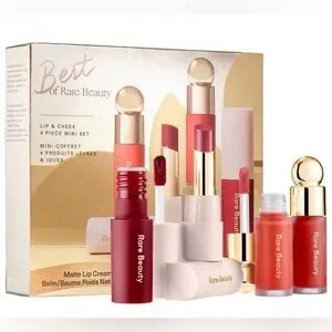Rare Beauty Best Of Rare Beauty Lip & Cheek 4- Piece Set With Tinted Lip Oil LE