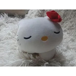 Rare Cute Hello Kitty Plush Pillow Hawaii Sleeping Laying Down 13"