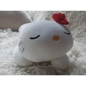Rare Cute Hello Kitty Plush Pillow Hawaii Sleeping Laying Down 13"