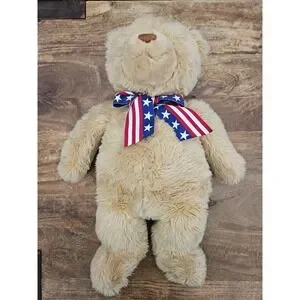 Rare Gund Wish Bear Plush 18" Seated 100Th Anniversary Teddy Bear 2002 Plush USA