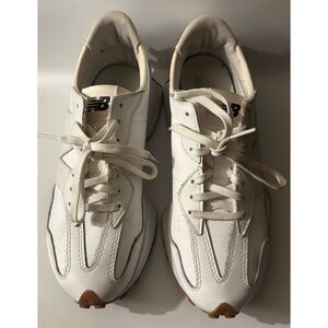 Rare New Balance® 327 Leather Sneakers In SEA SALT GUM Size 8.5