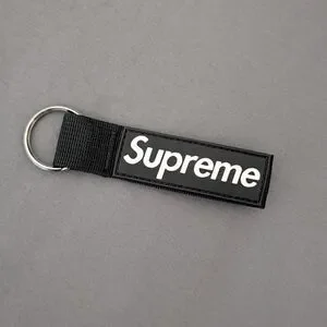 Rare Supreme Webbing Keychain Black