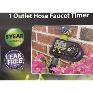 Ray Padula 1-Zone Programmable Sprinkler Timer For Yard Garden Hose Battery Op