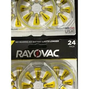 Rayovac Hearing Aid Batteries Size 10 Yellow-Two 24 Packs