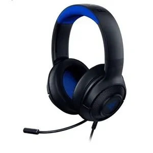 Razer Kraken X Ultralight Gaming Headset: 7.1 Surround Sound Black/Blue w/ Mic