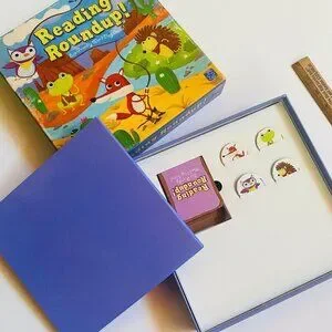 Reading Roundup Eco Friendly Word Play Board Game Basic Building Block Words