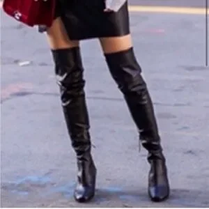 Rebecca Minkoff Lauren Vegan Leather Over The Knee Boot Size 7.5