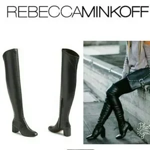 Rebecca Minkoff Lauren Vegan Leather Over the Knee Boot size 7.5