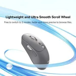 Rechargeable Wireless Bluetooth Mouse With OLED Display – Ergonomic Dual Mode