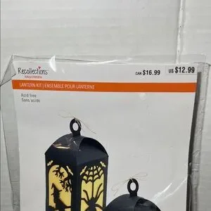 Recollections Black And Gold Lantern Set