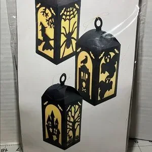 Recollections Black And Gold Lantern Set