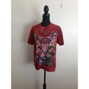 Red Cat Graphic T-Shirt
