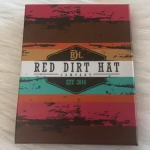 Red Dirt Hat Co Genuine Leather Men’s Southwestern Card Case With Magnetic Clip