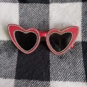Red Heart Bling Sunglasses