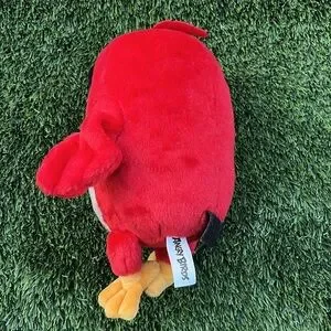 Red Plush Bird Toy