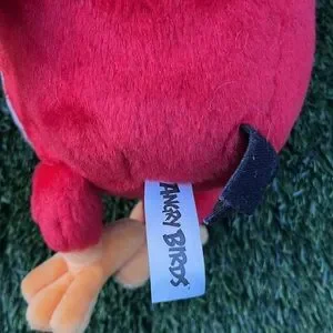 Red Plush Bird Toy