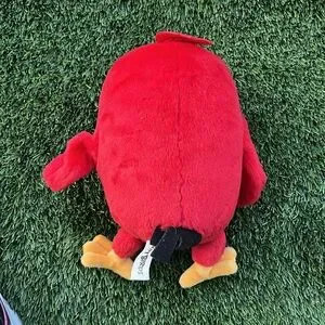 Red Plush Bird Toy