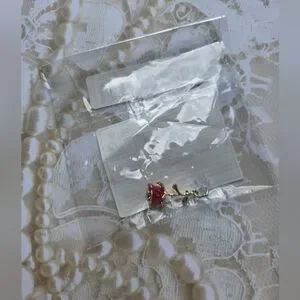 Red Rose Android Phone Zinc Alloy Charm Dust Plug Pendant For Charging Port