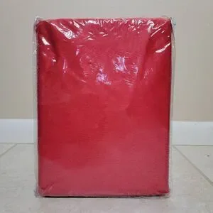 Red Satin Deep Pocket 4 Piece Sheet Set King