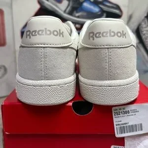 Reebok Club C Grounds UK Chalk Sand Beige Women Casual Shoes Sneakers 7.5 8.5