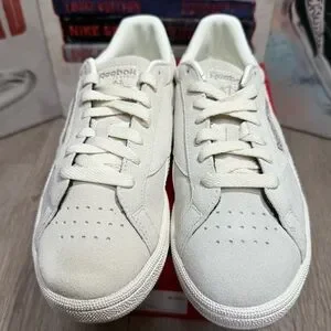 Reebok Club C Grounds UK Chalk Sand Beige Women Casual Shoes Sneakers 7.5 8.5